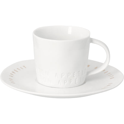 Guten Appetit Espresso Tasse von räder design Porzellan - Neuheit 2026 - D.13cm H.5,4cm 90ml