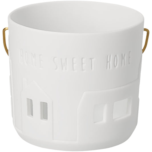 Geschenklaterne Home sweet home von räder design aus Porzellan Maße: 6,4x6x5,5cm