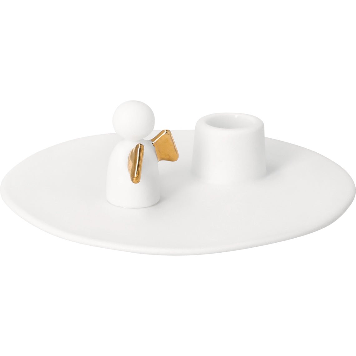 Kerzenhalter kleiner Glücksbote Glücksbringer Geschenkidee aus der Kollektion 2026 von räder design D.9,5m H.3,1cm