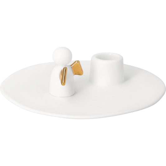 Kerzenhalter kleiner Glücksbote Glücksbringer Geschenkidee aus der Kollektion 2026 von räder design D.9,5m H.3,1cm
