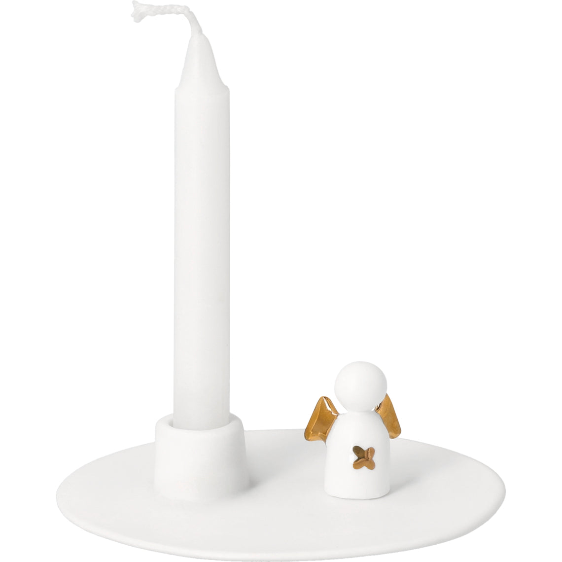 Kerzenhalter kleiner Glücksbote Glücksbringer Geschenkidee aus der Kollektion 2026 von räder design D.9,5m H.3,1cm