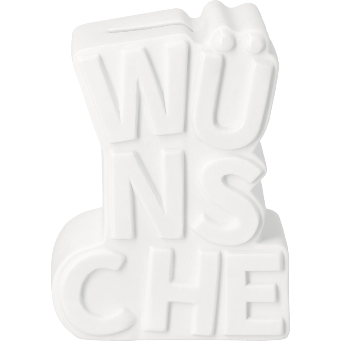 Spardose Wünsche aus Porzellan von räder design (Neuheit) Hingucker Spartopf 9,9x5,4x13,4cm