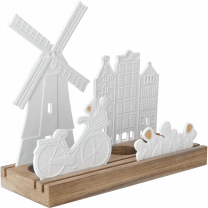 Lichtobjekt Landsilhouette Niederlande 25x9,5x21,4cm Neuheit von räder design