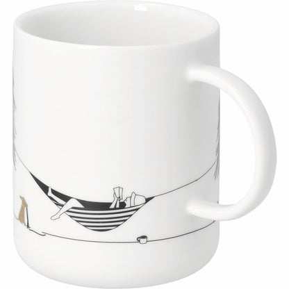 Hobby Geschenktasse Camping - Freizeittasse für Campingfreunde Neuheit von räder design D.8cm H.10cm