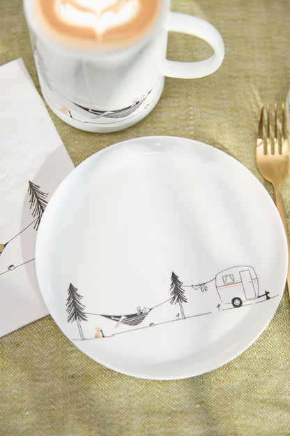 Hobby Geschenkteller Camping Neuheit von räder design Campingfreunde 15cm