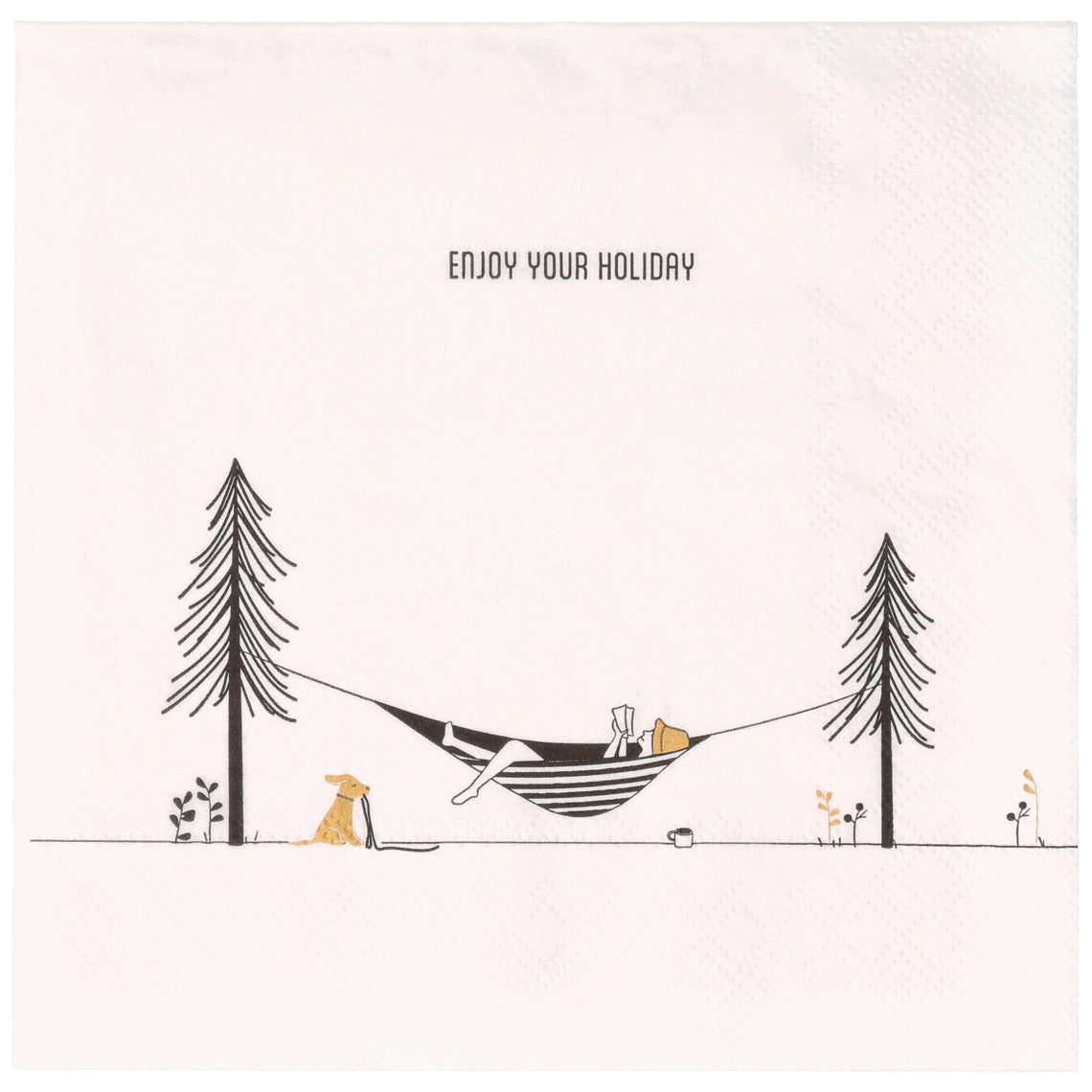 Servietten Enjoy your Holiday Serviette 33x33cm Camping Freizeit von räder desgn Neuheit 2026