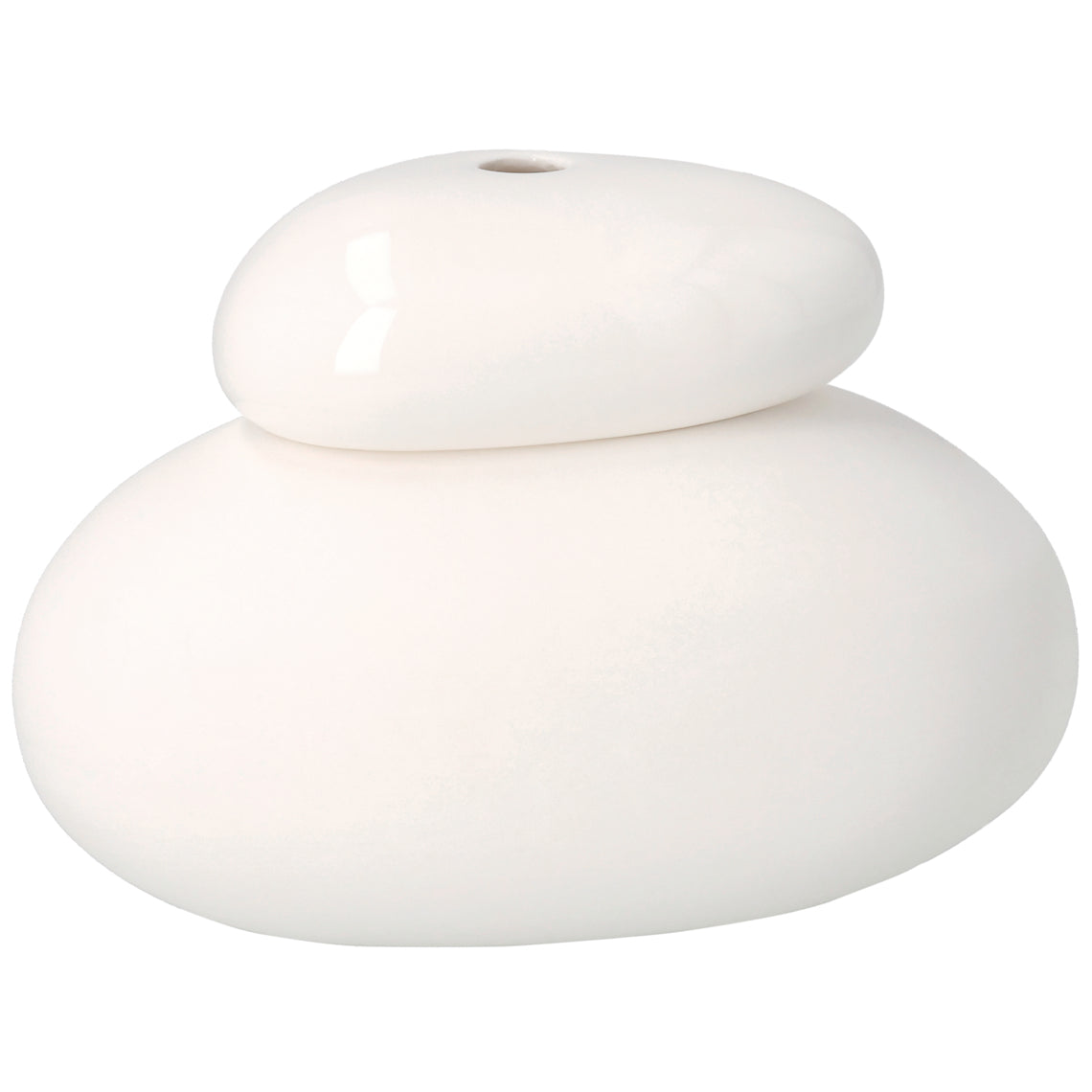 Vase weiße Kiesel von räder design - Neuheit Kollektion 2026 -  13,3x9,3x9,7cm