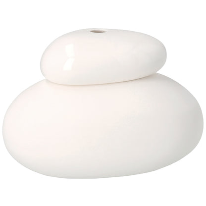 Vase weiße Kiesel von räder design - Neuheit Kollektion 2026 -  13,3x9,3x9,7cm