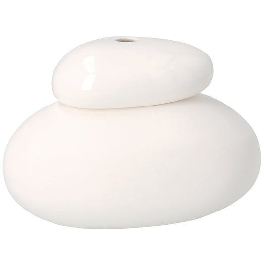 Vase weiße Kiesel von räder design - Neuheit Kollektion 2026 -  13,3x9,3x9,7cm