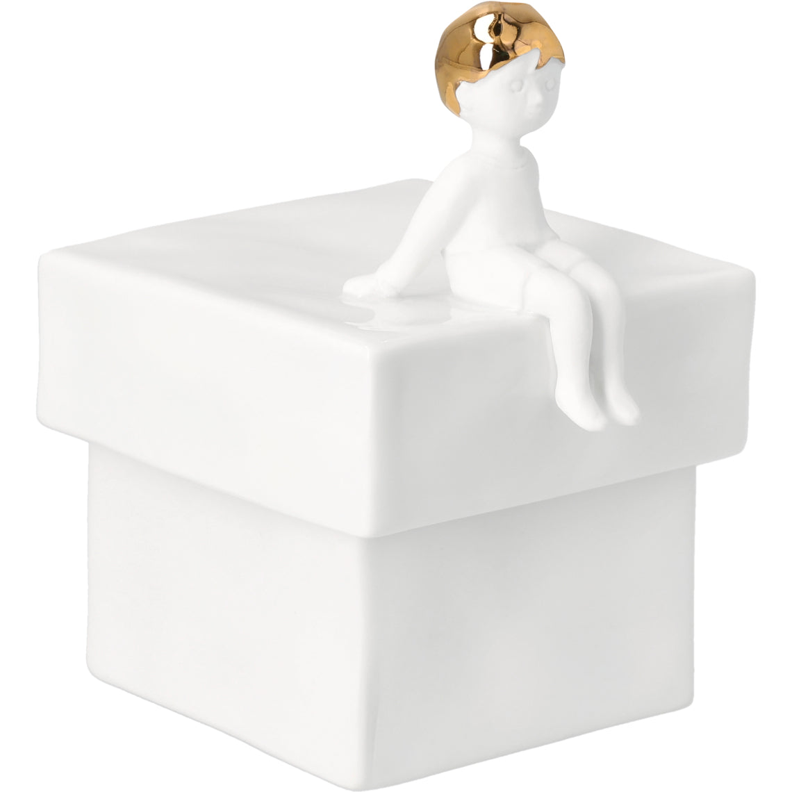 Dose Junge aus Porzellan Highlight Kollektion 2026 von räder design 9,5x8,5x12,2cm
