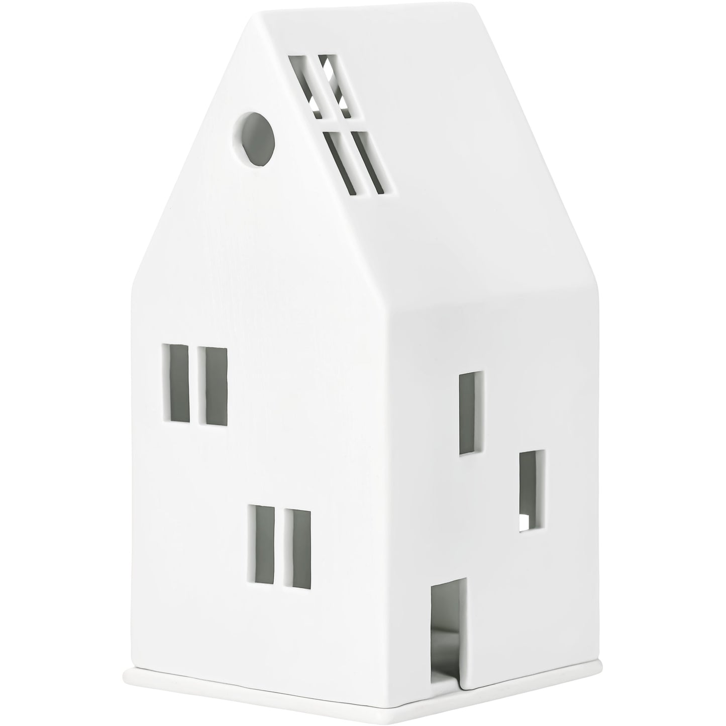 Lichthaus Satteldach aus Porzellan von räder design Maße: 9,8x9,3x18,2cm