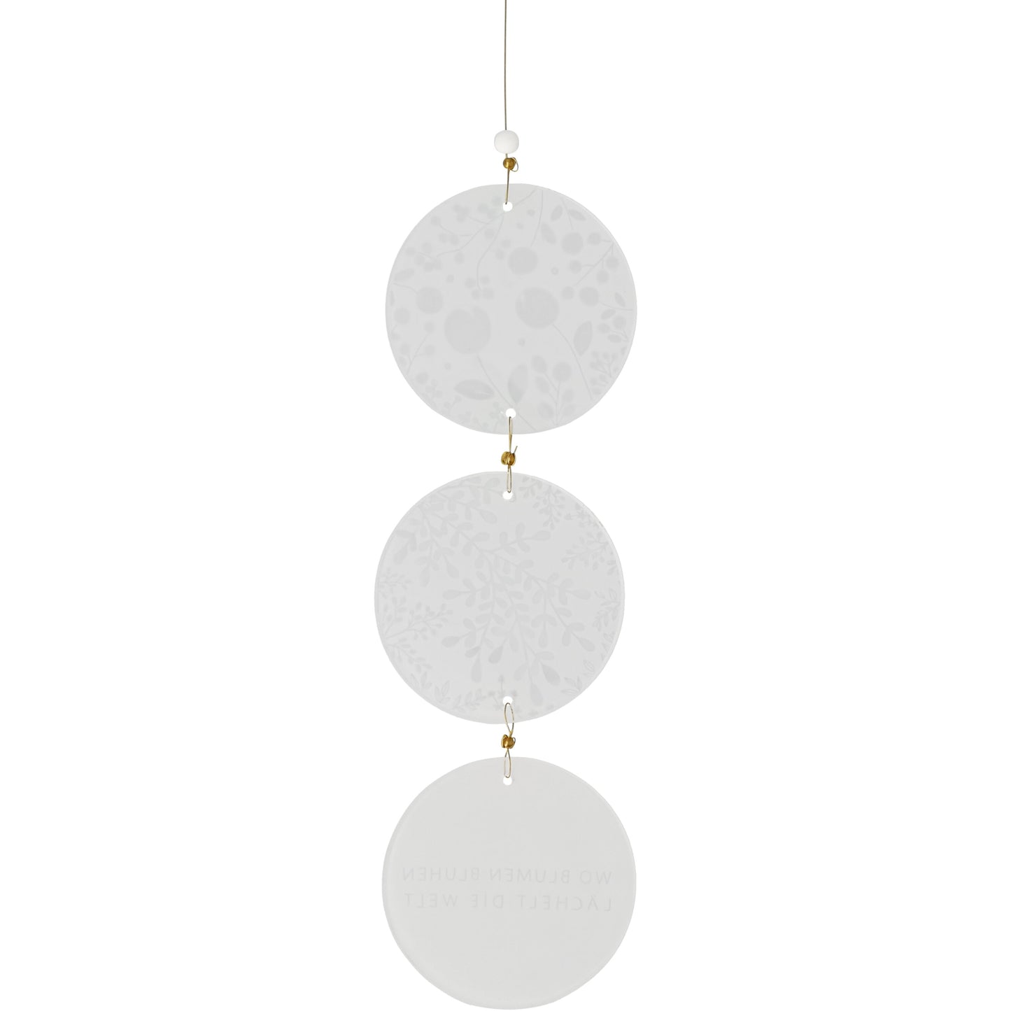 Glashänger Wo Blumen blühen... von räder design Kollektion 2026 Maße: L.27cm B.8cm H.0,8cm