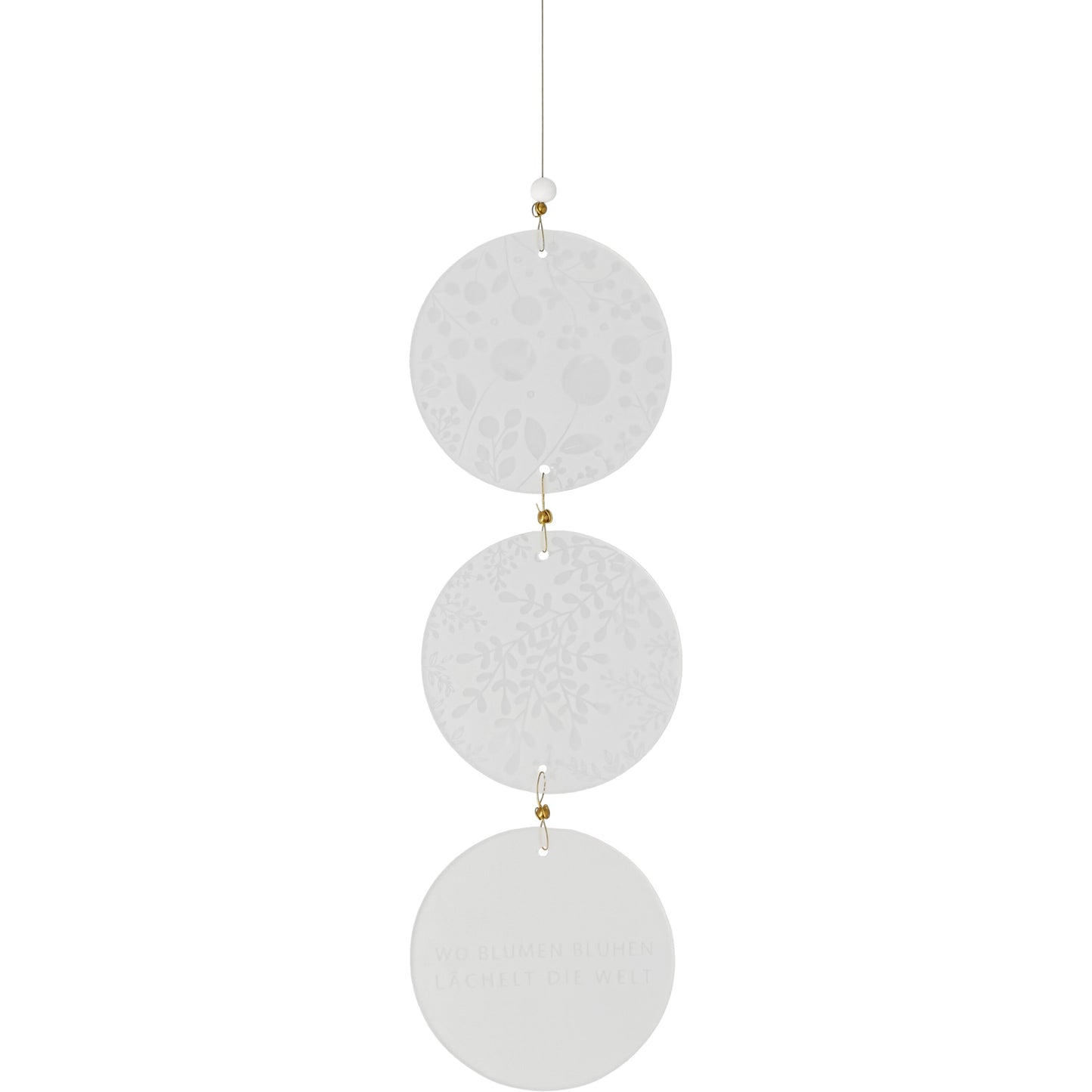 Glashänger Wo Blumen blühen... von räder design Kollektion 2026 Maße: L.27cm B.8cm H.0,8cm