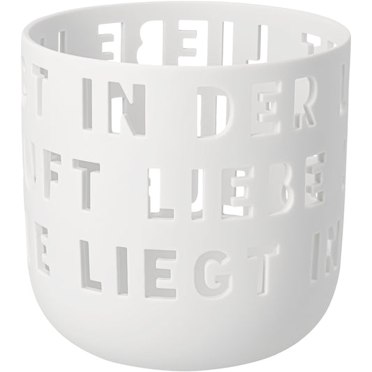 Windlicht "Liebe liegt in der Luft" von räder design D.12,6cm H.12,7cm