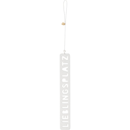 Fensterbild Lieblingsplatz dekorative Botschaft von räder design Maße: L:26,6cm B.3,5cm H.0,8cm