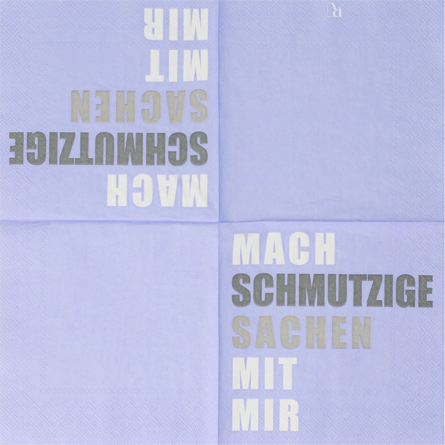 Serviette Mach schmutzige Sachen mit mir 33x33cm von räder design