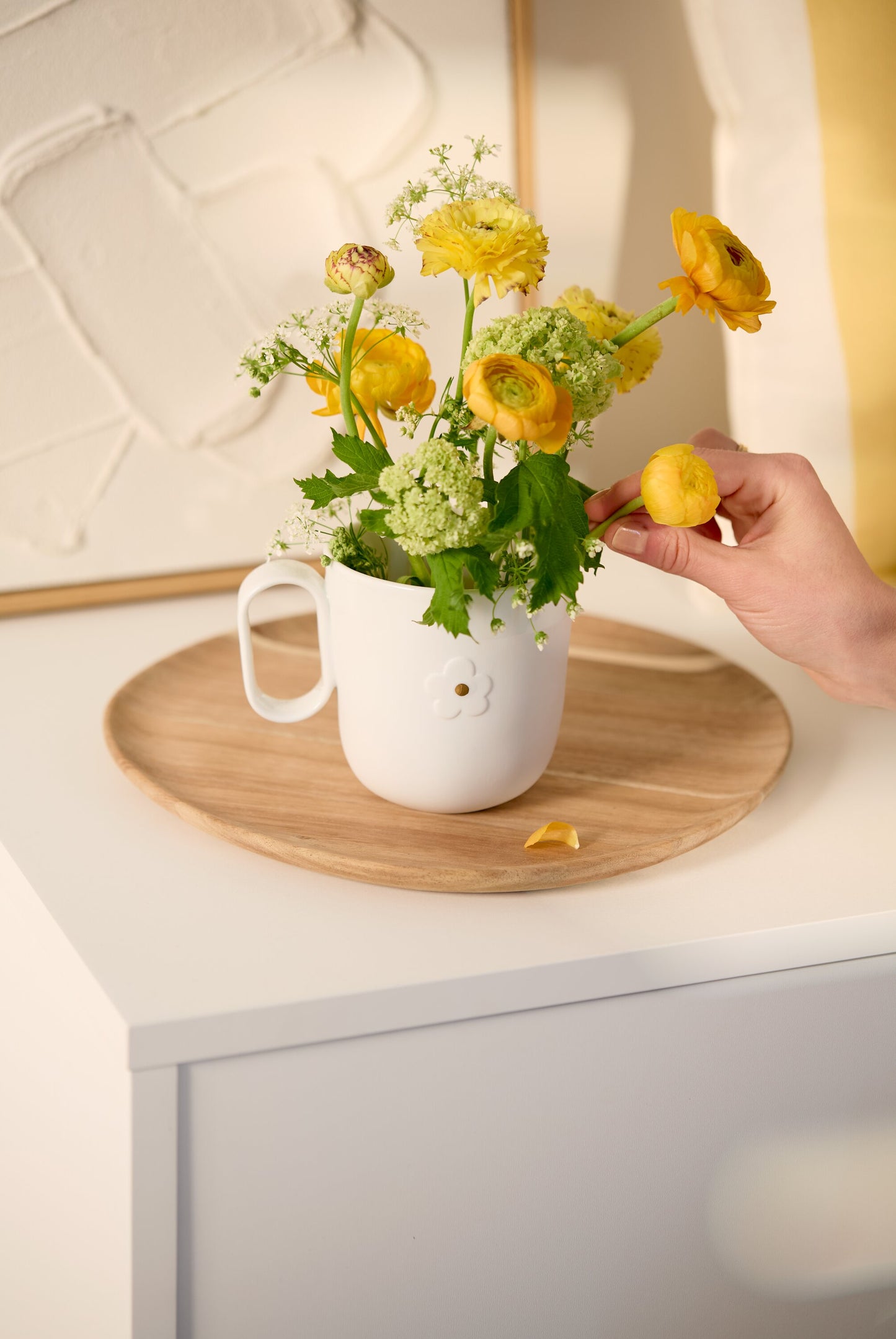 Tasse Seelenverwandt / Blume Geschenktasse von räder design Maße: 12,7x9,4x10cm D.9cm