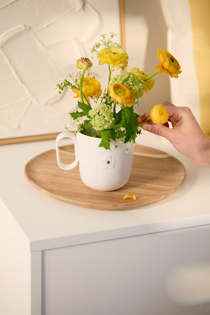 Tasse Seelenverwandt / Blume Geschenktasse von räder design Maße: 12,7x9,4x10cm D.9cm