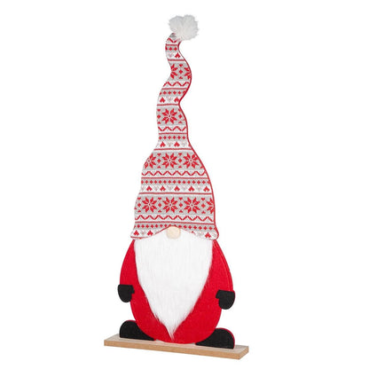 Standrelief Wichtel „Willy“ von Gilde – Weihnachtswichtel aus Filz & MDF 67 cm