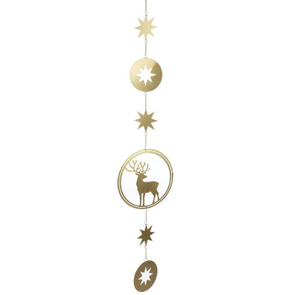 Girlande „Winterhirsch“ von Gilde – Metallgirlande mit Hirschmotiv in Gold