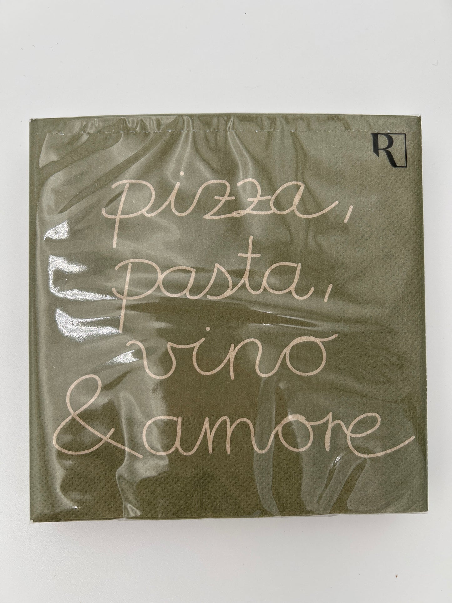 Servietten Pizza,Pasta,Vino & Amore 33x33cm Neuheit 2026 von räder design Servietten