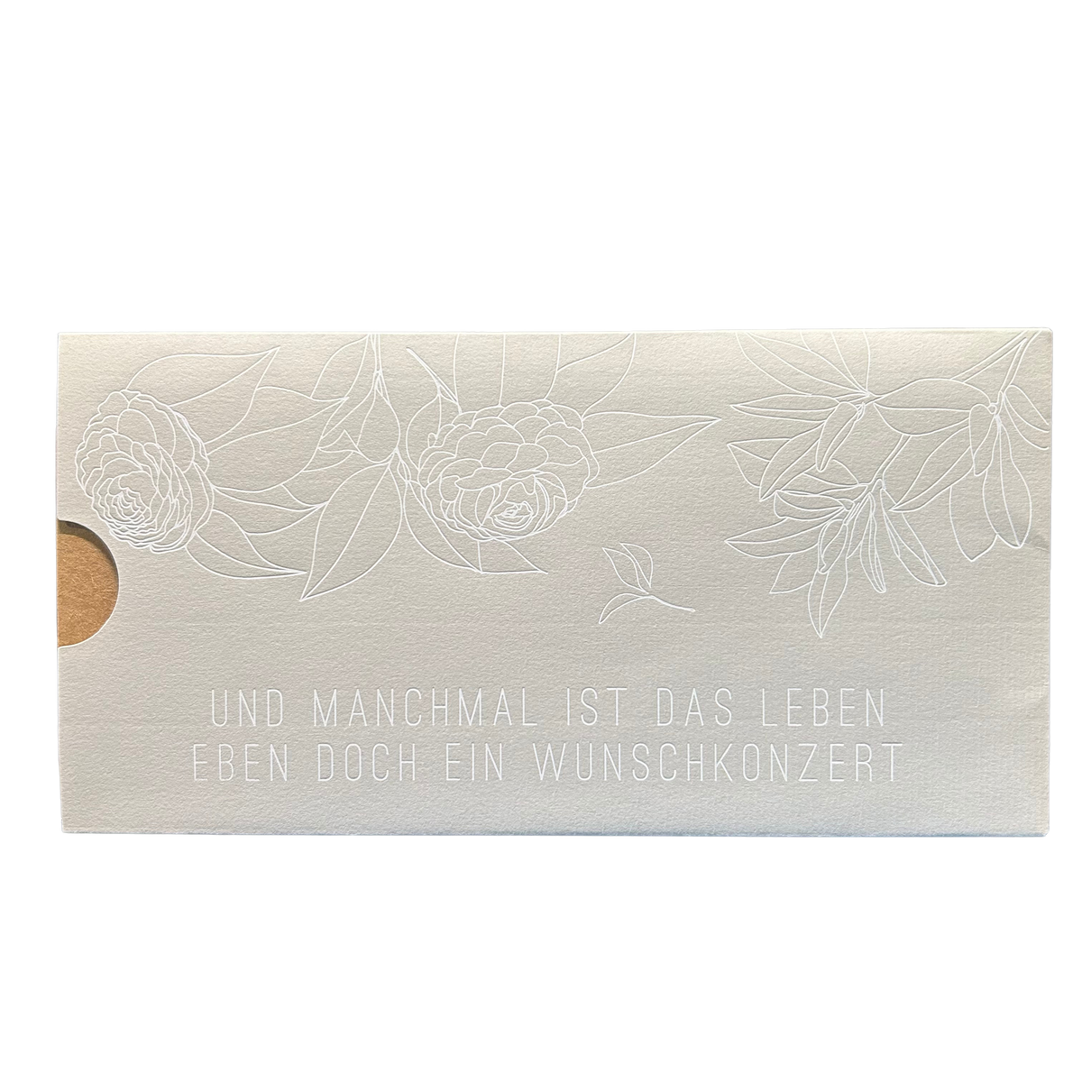 Karte „Wunschkonzert“ mit Umschlag von räder design