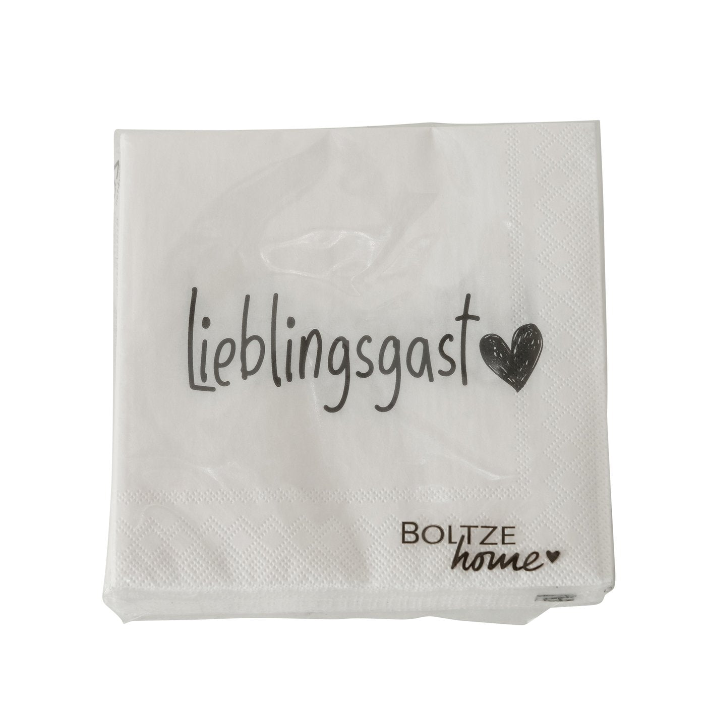 Cocktailservietten 12,5x12,5 cm " Lieblingsgast " von Boltze Gast Serviette