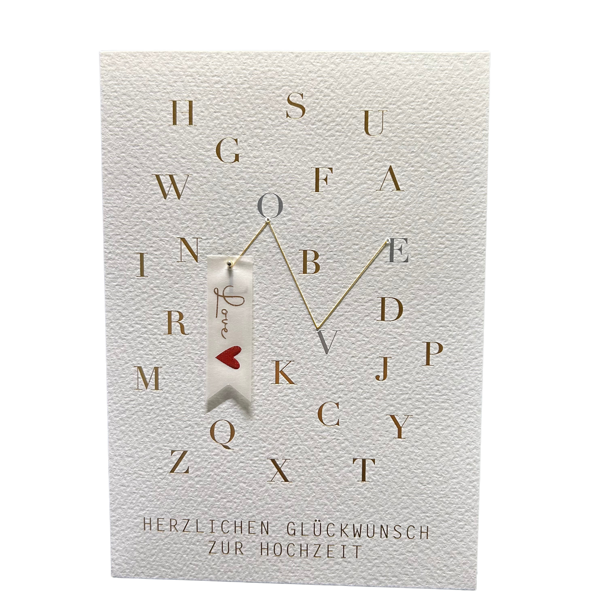 Hochzeitskarte „Love“ mit Umschlag von räder design