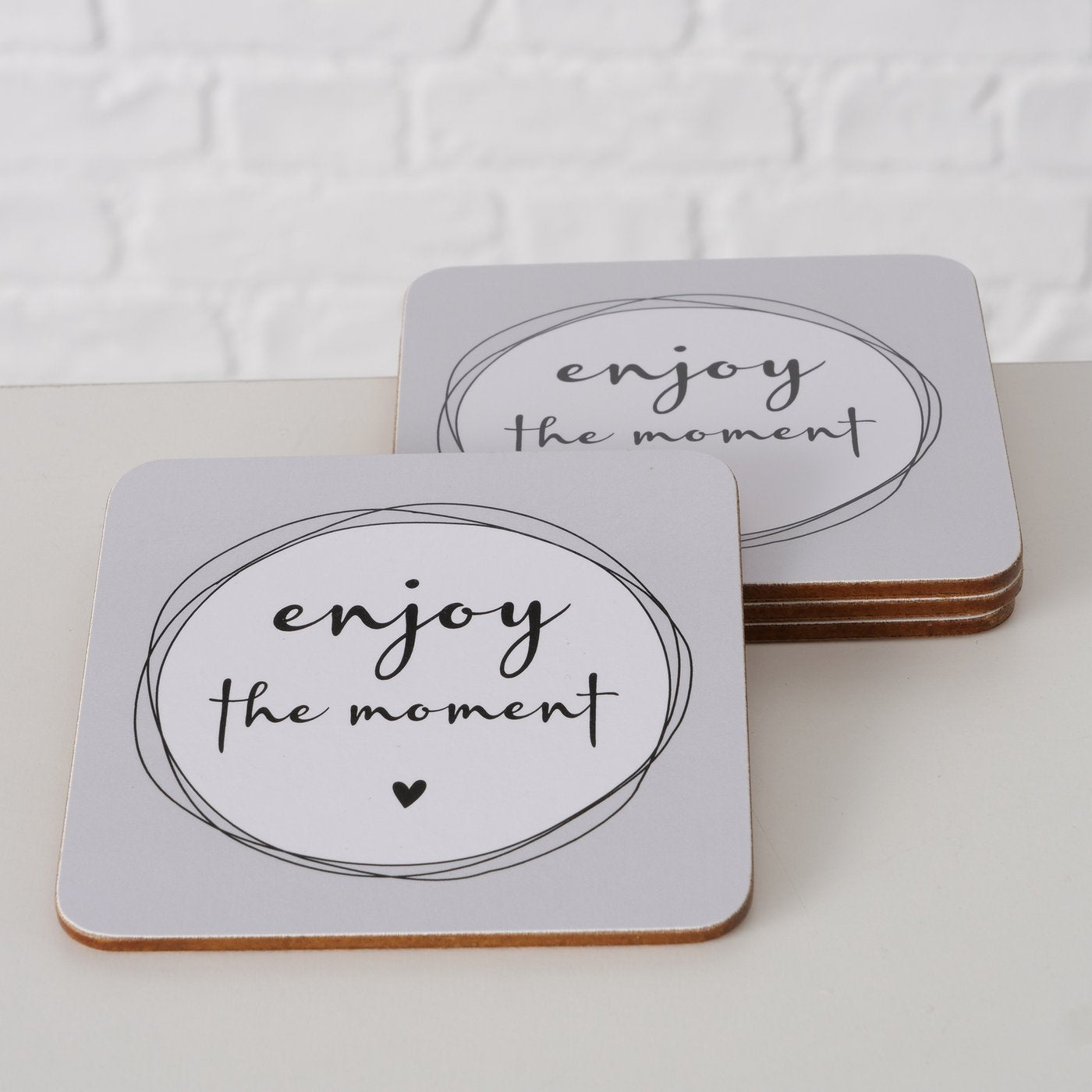 Untersetzer aus Holz 4er-Set " Moments " von Boltze