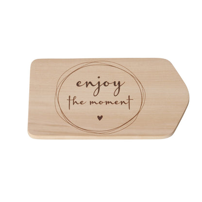Frühstücksbrett aus Holz mit Aufdruck "Moments" von Boltze