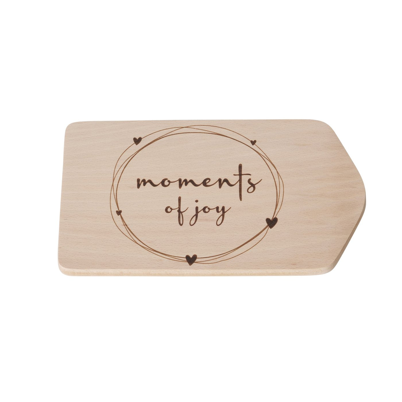 Frühstücksbrett aus Holz mit Aufdruck "Moments" von Boltze
