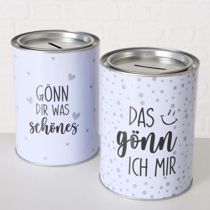Spardose aus Metall "Gönnung" von Boltze - Geschenkidee Geld sparen