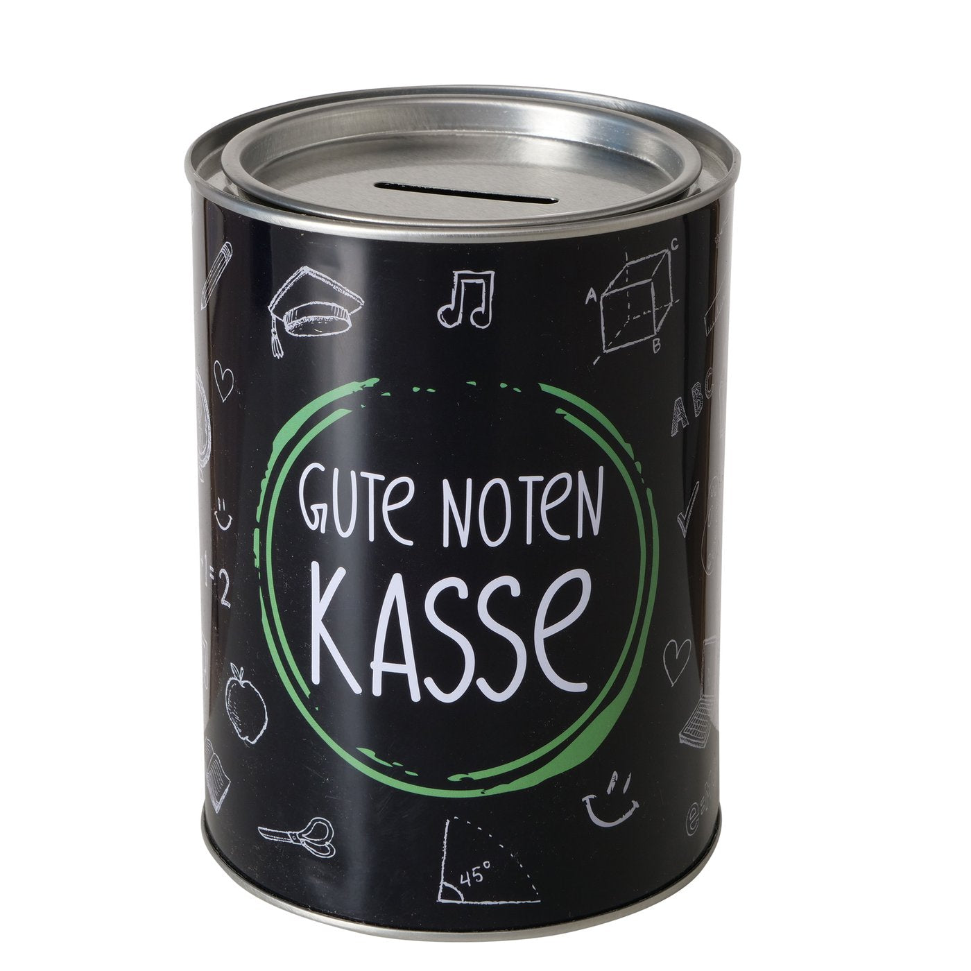 Spardose aus Metall "Gute Noten Kasse" von Boltze - Geschenkidee Geld sparen