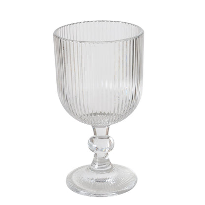 Weinglas mit Rillen-Relief von Boltze Modernes Glas für Wein