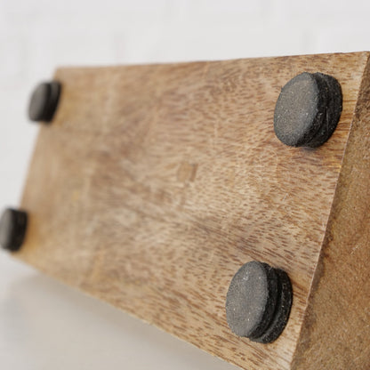 Dekoaufsteller/Schriftzug aus Holz und Aluminium "Glück/Liebe" von Boltze