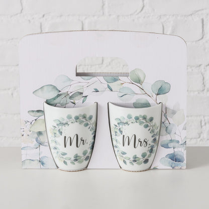 Becher-Set " Mr. & Mrs. " von Boltze - Hochzeit Geschenkidee Liebe