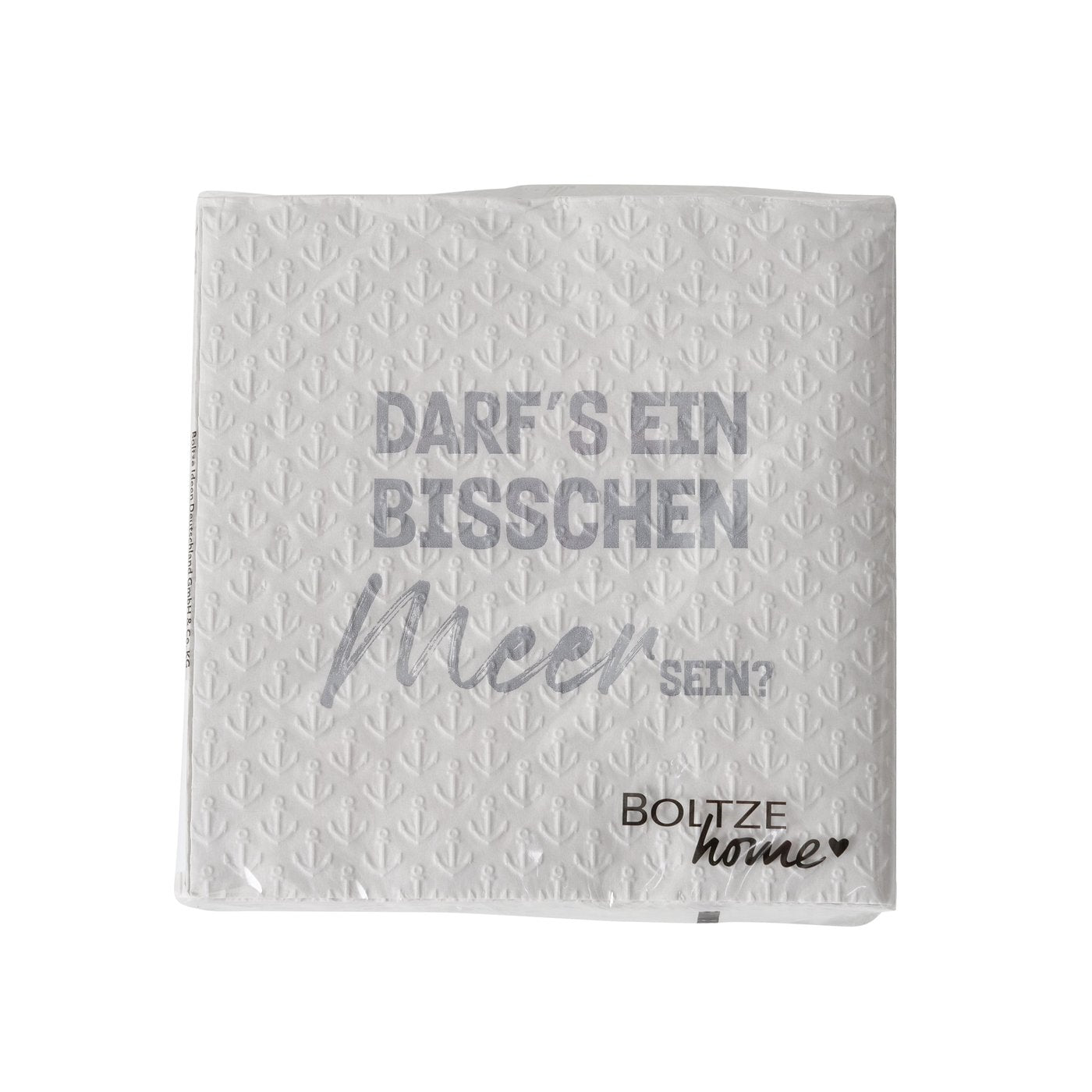 Maritime Servietten Meer sein 16 Stück von Boltze - Serviette mit Spruch