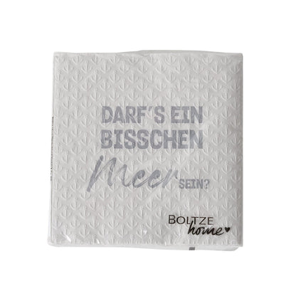 Maritime Servietten Meer sein 16 Stück von Boltze - Serviette mit Spruch