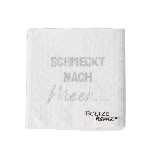 Servietten "Meer", 16 Stück von Boltze - Serviette mit Spruch, Maritim