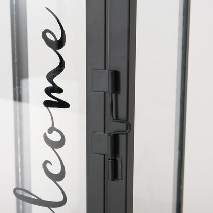 Indoor-Laternen aus Metall "welcome/my happy place" von Boltze - Beleuchtung moderne Dekoration