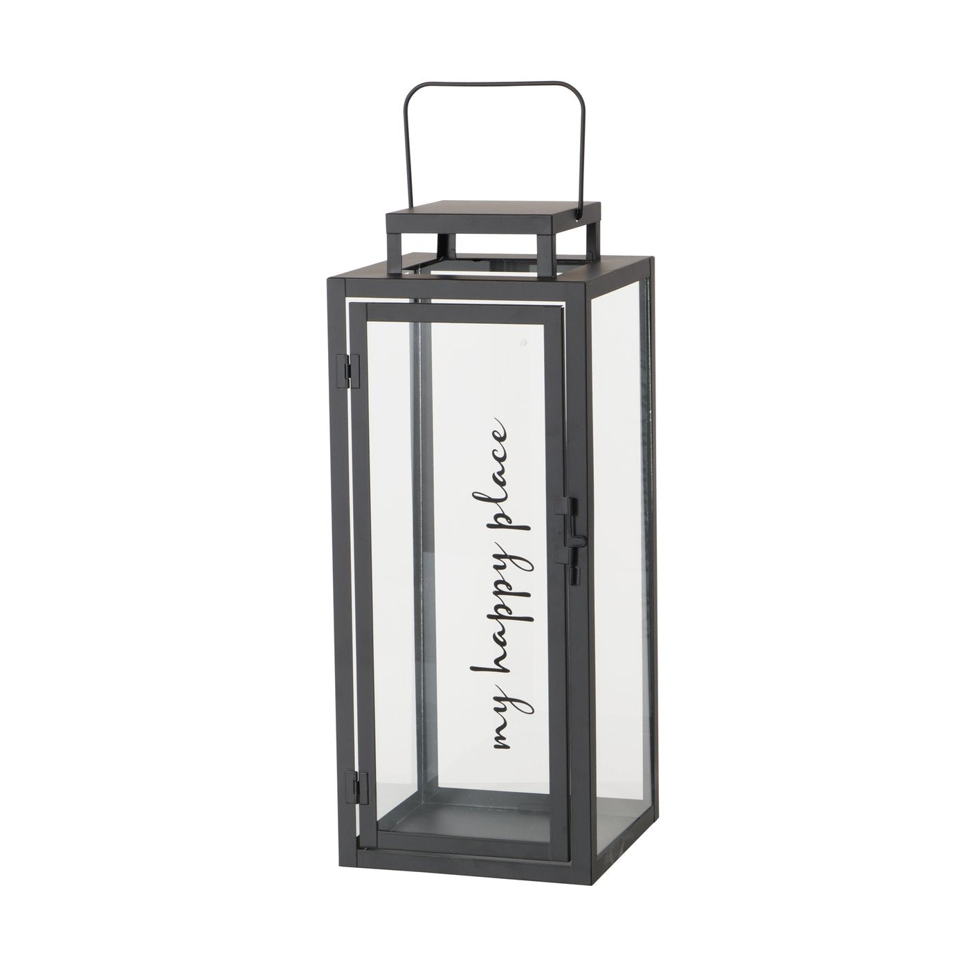 Indoor-Laternen aus Metall "welcome/my happy place" von Boltze - Beleuchtung moderne Dekoration