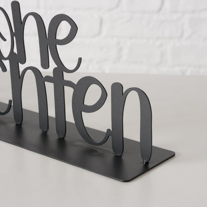 Schriftzug aus Metall "Frohe Weihnachten" von Boltze - moderne Weihnachtsdekoration