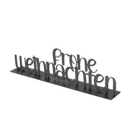 Schriftzug aus Metall "Frohe Weihnachten" von Boltze - moderne Weihnachtsdekoration