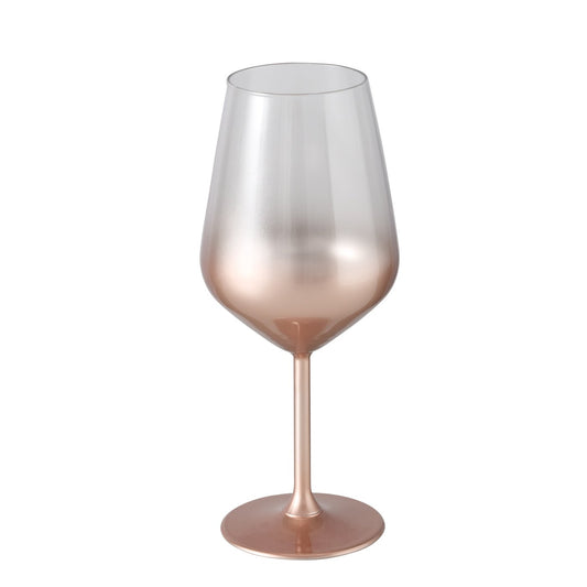 Weinglas mit Farbverlauf Roségold Metallic von Boltze Hingucker Modernes Weinglas