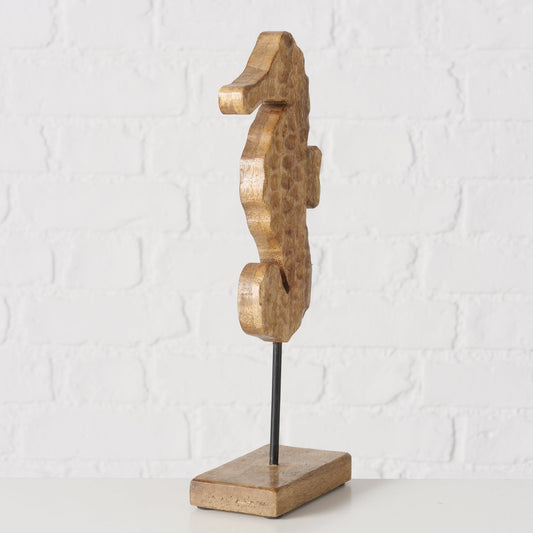 Maritime Figur Seepferdchen " Deni " aus Mangoholz von Boltze - Dekoration
