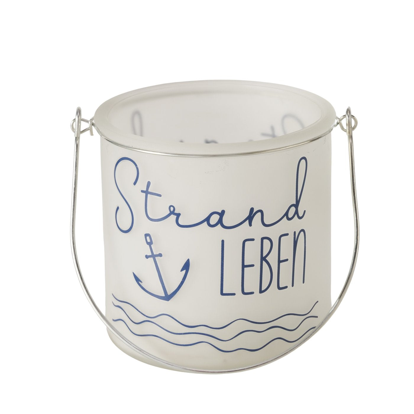 Windlicht "Sailor" Meerliebe/Strandleben aus Glas Strand und Meer von Boltze - Dekoration