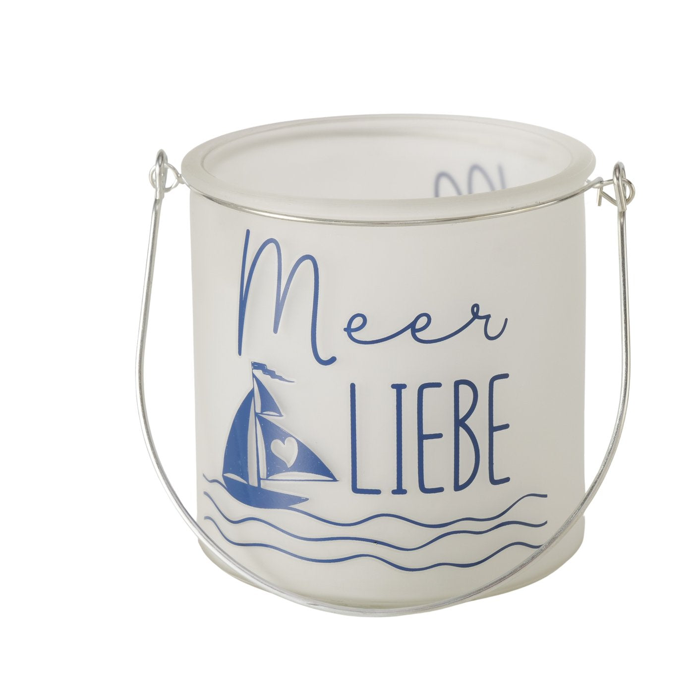 Windlicht "Sailor" Meerliebe/Strandleben aus Glas Strand und Meer von Boltze - Dekoration