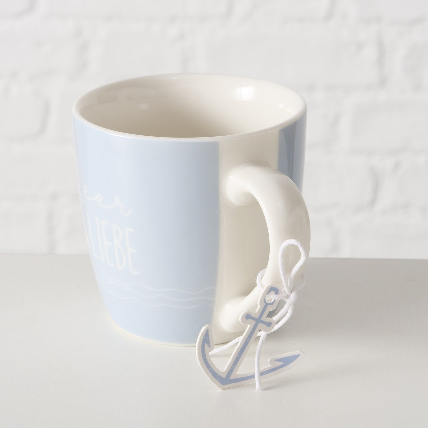 Becher Sailor Meerliebe Strandleben aus Keramik von Boltze - Maritime Becher Geschenkidee