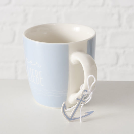 Becher Sailor Meerliebe aus Keramik von Boltze - Maritime Becher Geschenkidee