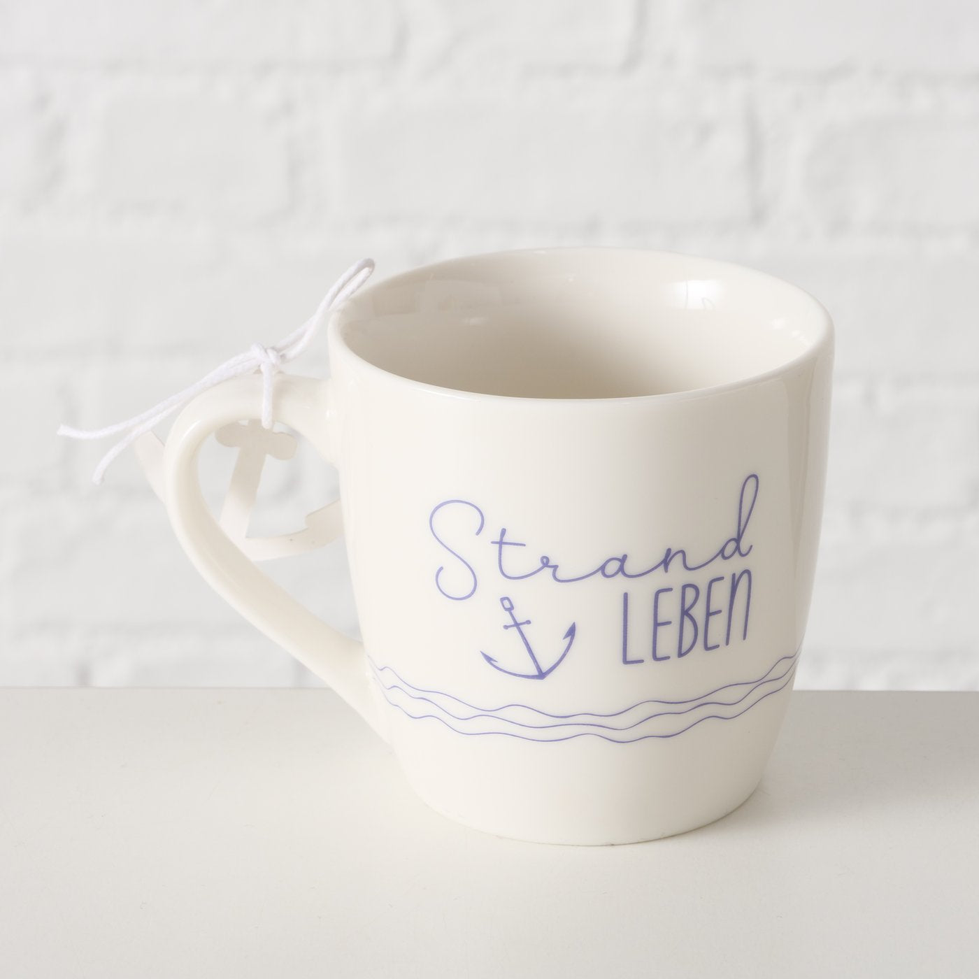 Becher Sailor Meerliebe Strandleben aus Keramik von Boltze - Maritime Becher Geschenkidee